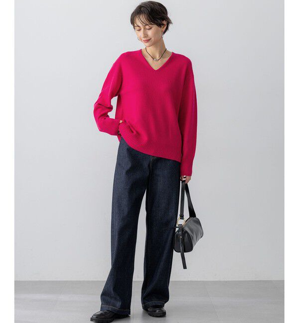 23区「【滝沢眞規子さん着用/VERY・Oggi掲載】23区DENIM ストレッチ ワイドパンツ」|デニム|