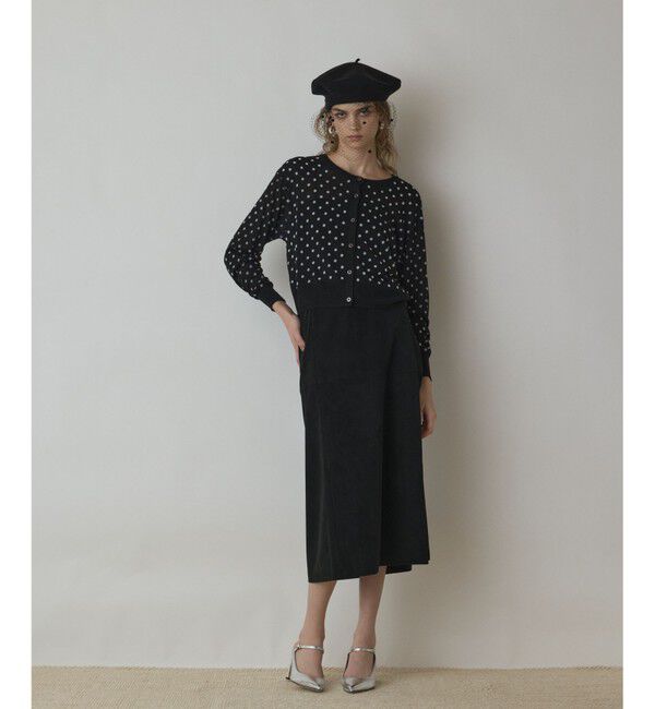 Diagram「ドットフロッキーニットカーディガン」|カーディガン|