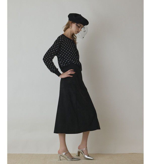 Diagram「ドットフロッキーニットカーディガン」|カーディガン|