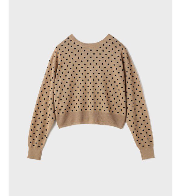 Diagram「ドットフロッキーニットカーディガン」|カーディガン|