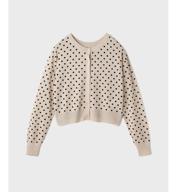 Diagram「ドットフロッキーニットカーディガン」|カーディガン|