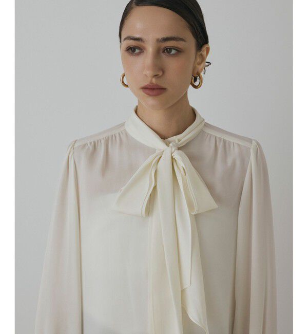 GRACE CONTINENTAL「トリアセボウタイブラウス」|シャツ・ブラウス|