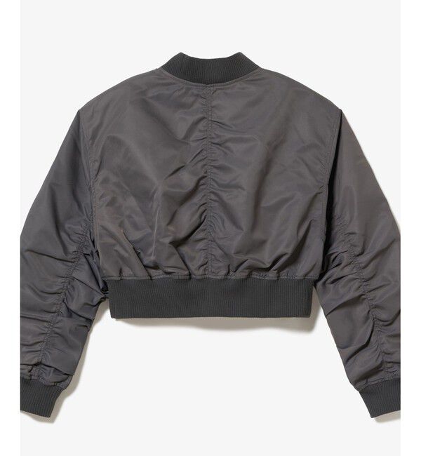 LACOSTE「クロップド丈 ショートMA-1ジャケット」|ブルゾン・スタジャン|