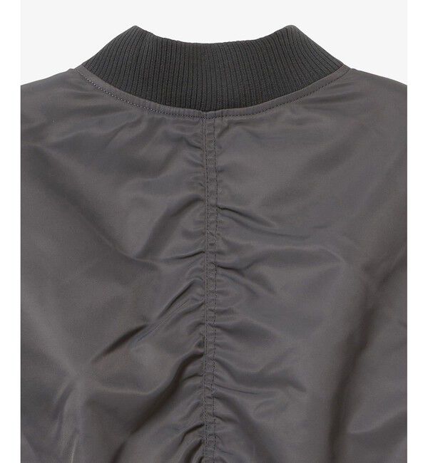 LACOSTE「クロップド丈 ショートMA-1ジャケット」|ブルゾン・スタジャン|