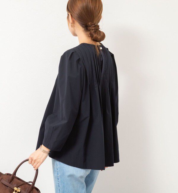 NOLLEY'S「ウォッシャブルタックフレアーブラウス」|シャツ・ブラウス|