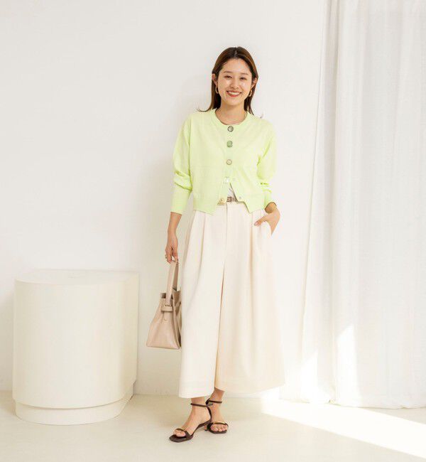 NOLLEY'S「《手洗い可能》ランダムビジューカーディガン」|カーディガン|