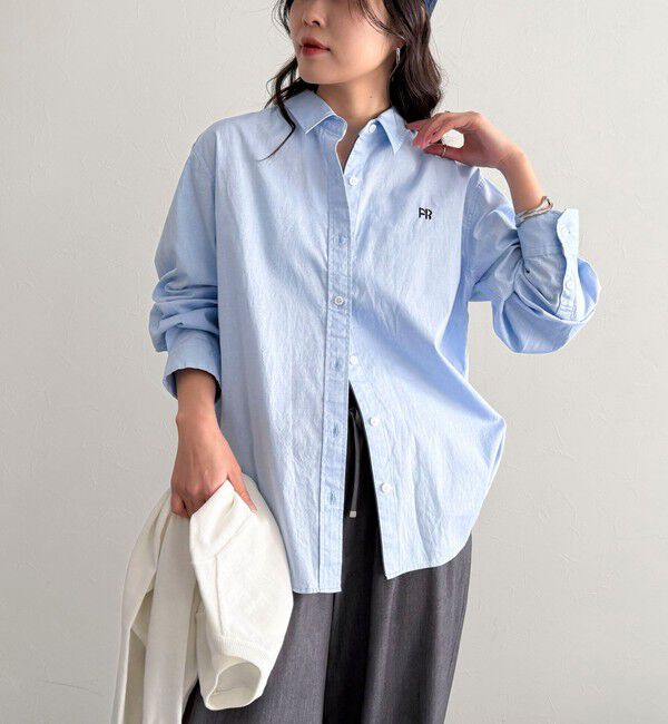 fredy emue「FR刺繍オックスコンパクトシャツ」|シャツ・ブラウス|