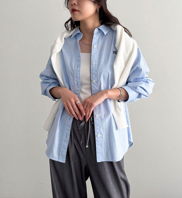 fredy emue「FR刺繍オックスコンパクトシャツ」|シャツ・ブラウス|
