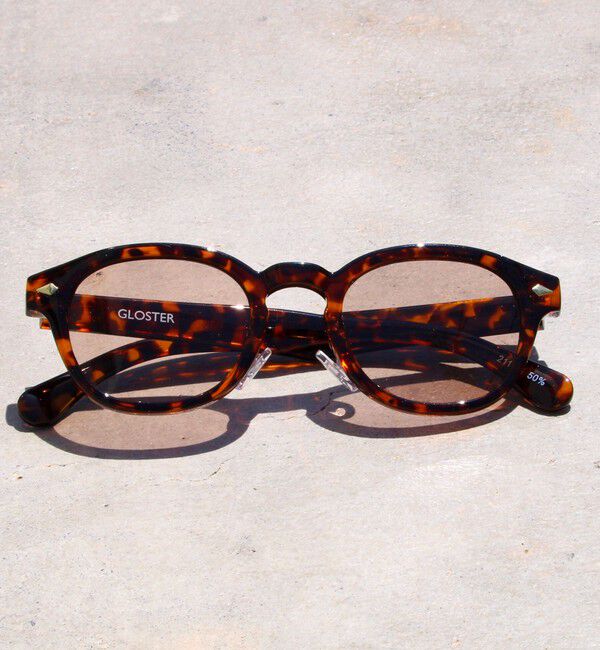 GLOSTER「【GLOSTER/グロスター】ウェリントン セルフレーム カラーレンズ サングラス」|サングラス|