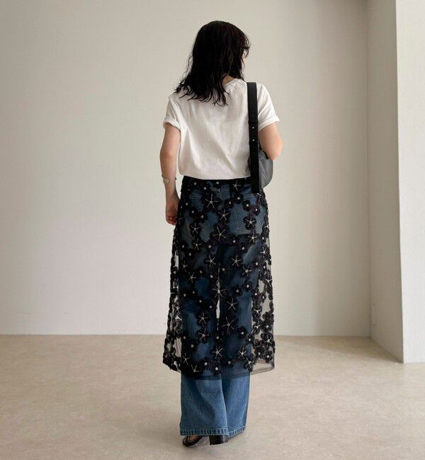 fredy emue「フラワーモチーフレイヤードスカート」|スカート|