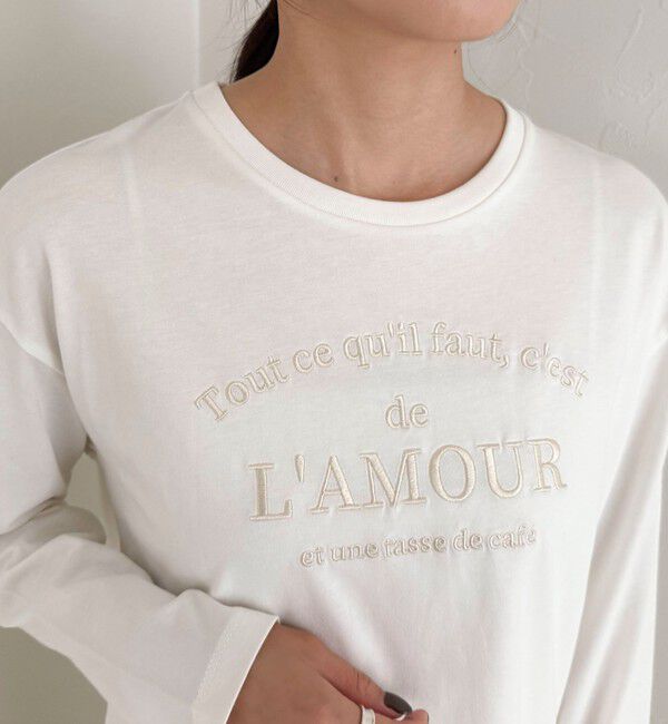 fredy emue「ワントーンロゴロンTシャツ」|Tシャツ・カットソー|