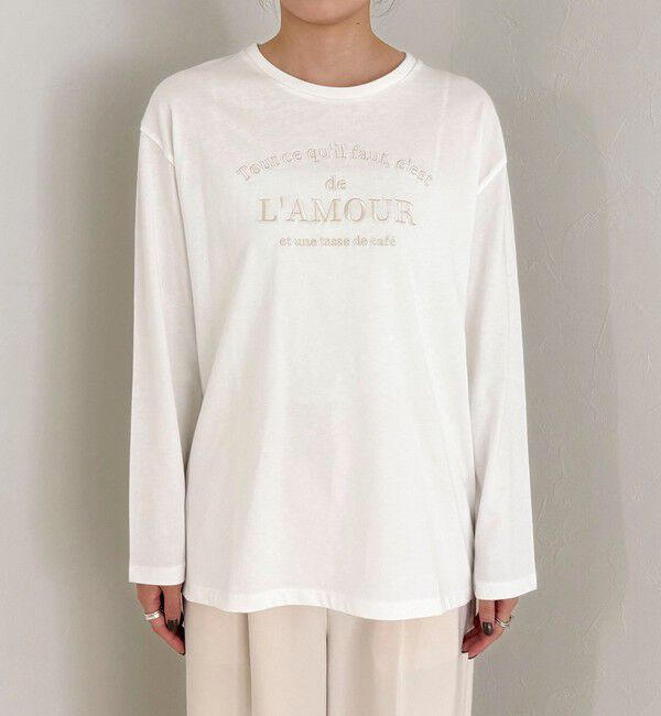 fredy emue「ワントーンロゴロンTシャツ」|Tシャツ・カットソー|