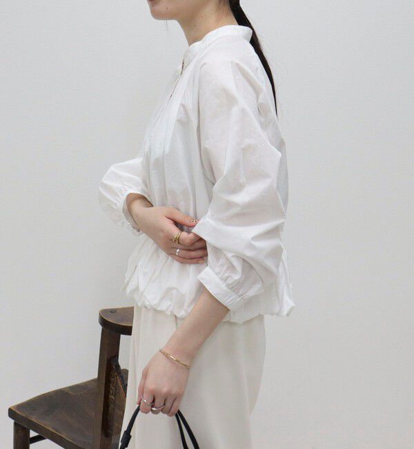 fredy emue「クロップドバルーン前開きブラウス」|シャツ・ブラウス|