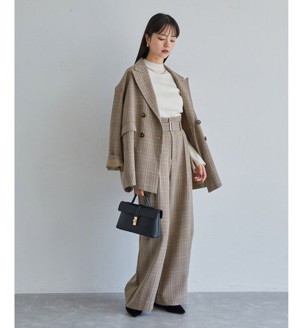 VIS「【新色追加】リブニットプチハイネックプルオーバー【低身長向けサイズ有】」|ニット・セーター|