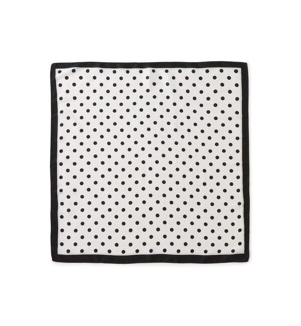 VIS「ドット柄スカーフ 70&times;70cm」|バンダナ・スカーフ|