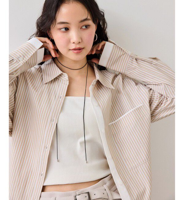 VIS「ウエストリボンシャツ/イージーケア・WEB限定カラー」|シャツ・ブラウス|