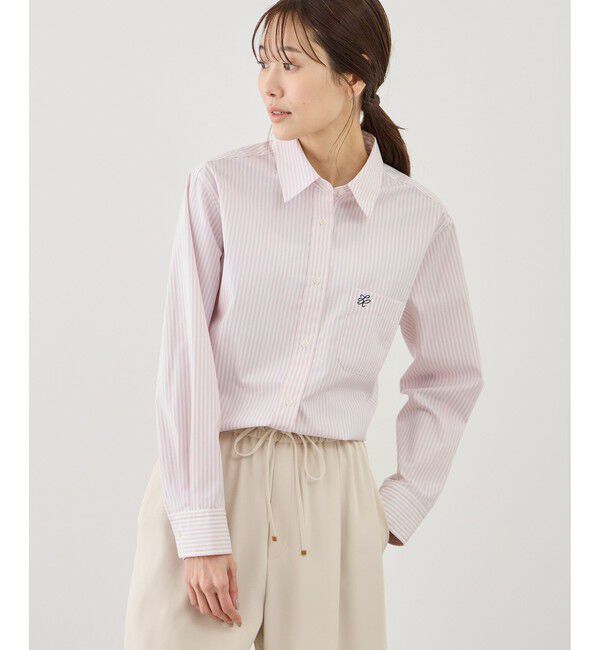 Rope&rsquo;Picnic「【WEB限定カラー】オーセンティックシャツ/UVカット・防シワ」|シャツ・ブラウス|