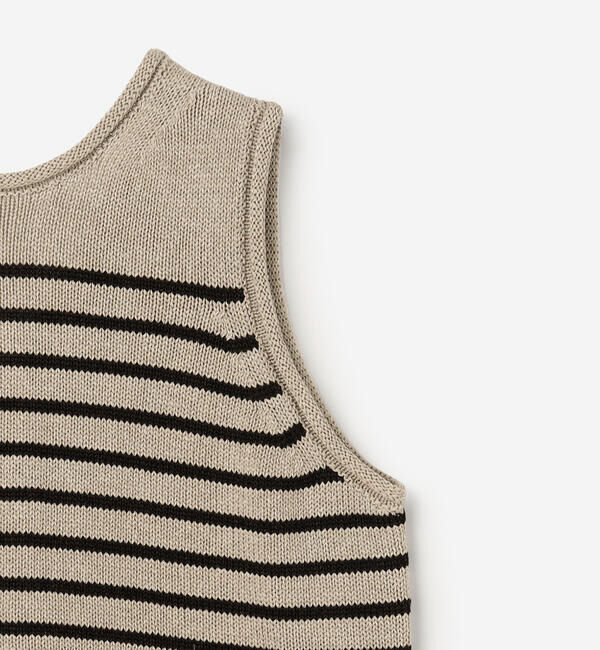  「WALANCE | 2way ペーパーニット ノースリーブトップ WOMEN」|ベスト・ジレ|