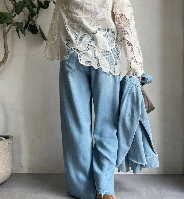  「リヨセルドロストワイドデニム」|デニム|