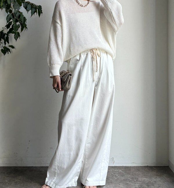  「デニムワイドイージーパンツ」|デニム|