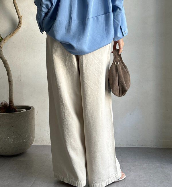  「デニムワイドイージーパンツ」|デニム|