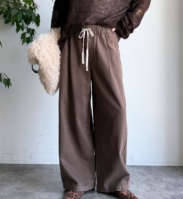  「デニムワイドイージーパンツ」|デニム|