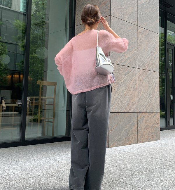  「シアーモヘヤプルオーバー」|ニット・セーター|