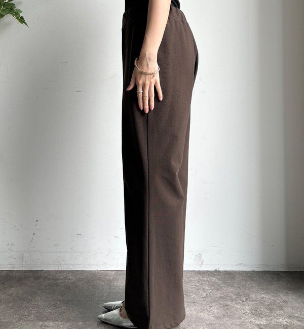  「裏起毛セミフレアイージーパンツ」|チノ|