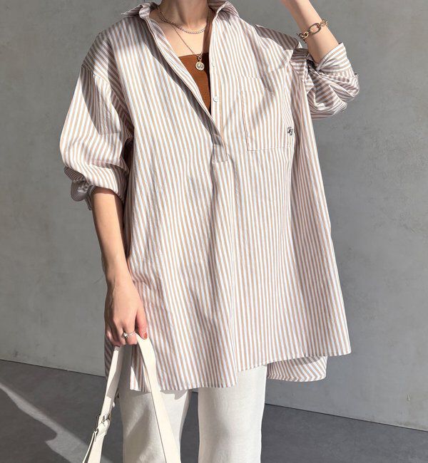  「DD刺繍チュニックシャツ」|シャツ・ブラウス|