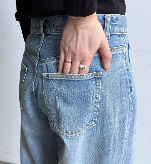 「ダメージワイドデニム」|デニム|