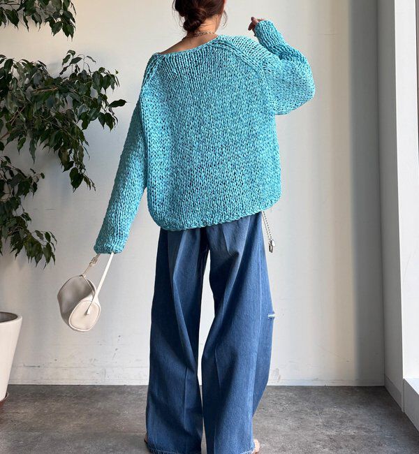  「ダメージワイドデニム」|デニム|