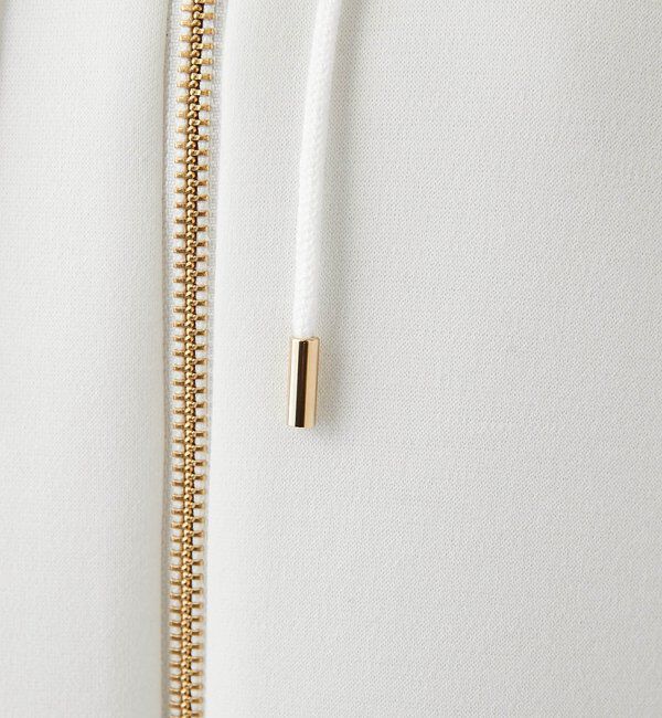  「【WEB限定/キレイめ上品】スポンジダンボールZIPパーカーカットソー」|パーカー|