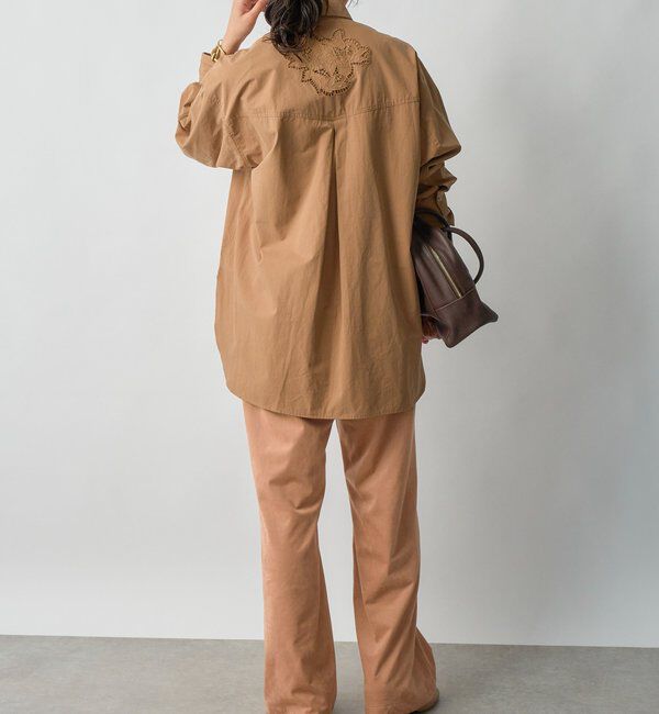  「【大人のこなれ感】カットワークオーバーシャツ」|シャツ・ブラウス|