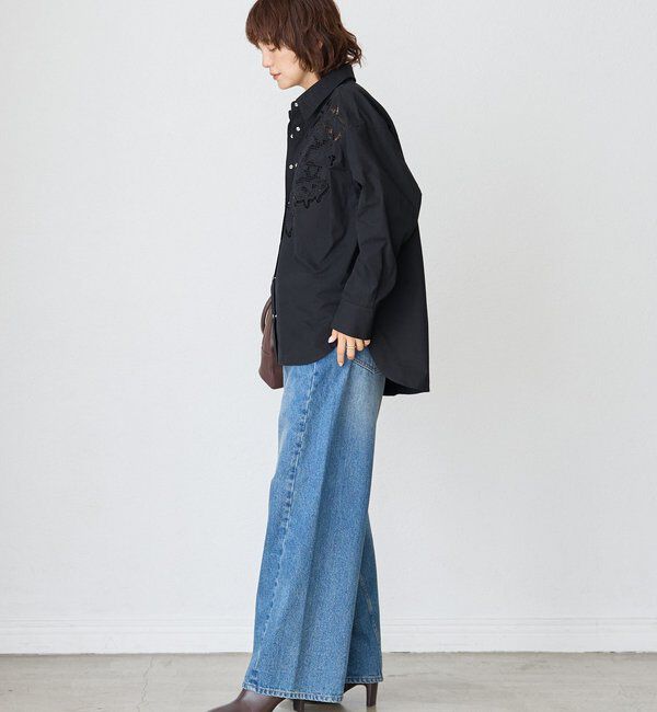  「【大人のこなれ感】カットワークオーバーシャツ」|シャツ・ブラウス|