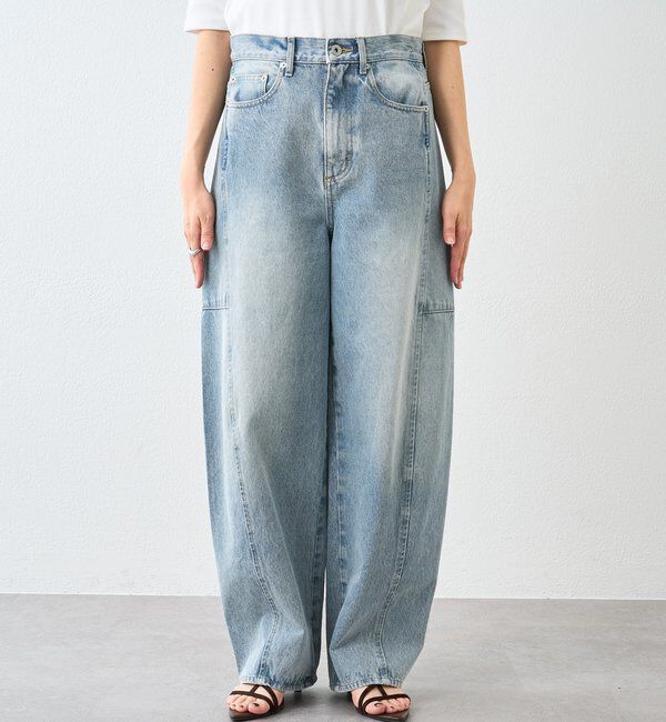  「【トレンド感ある着こなしに】ソフトバレルデニム」|デニム|