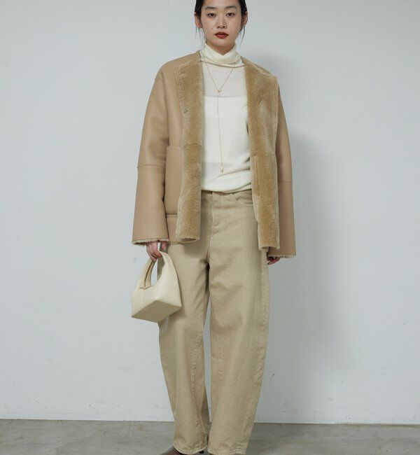  「【2way】リバーシブルフェイクムートンコート」|その他|