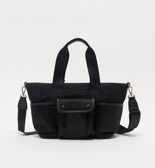  「ナイロンラフィア&times;クラウズナイロン コンビ2WAYトートバッグ」|トートバッグ|