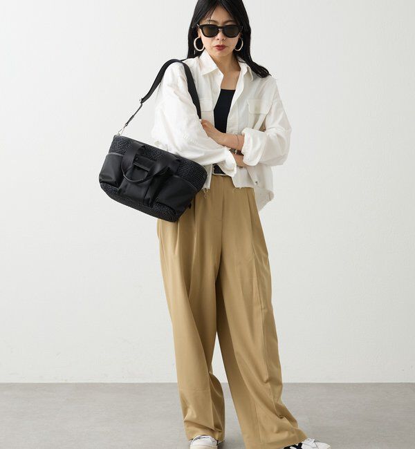  「ナイロンラフィア&times;クラウズナイロン コンビ2WAYトートバッグ」|トートバッグ|