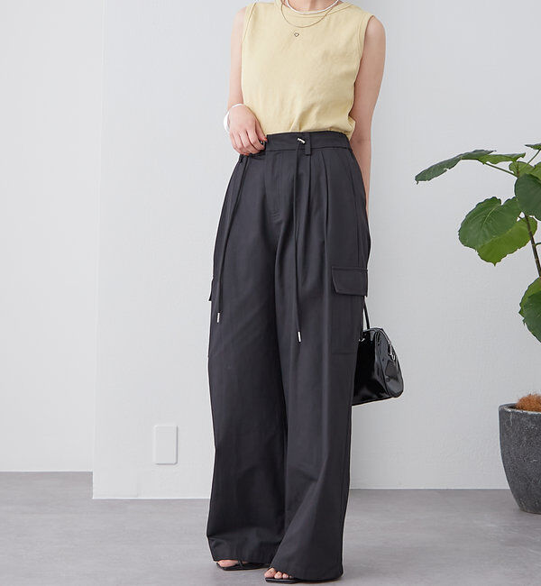  「テレコスリーブレスT」|キャミソール|