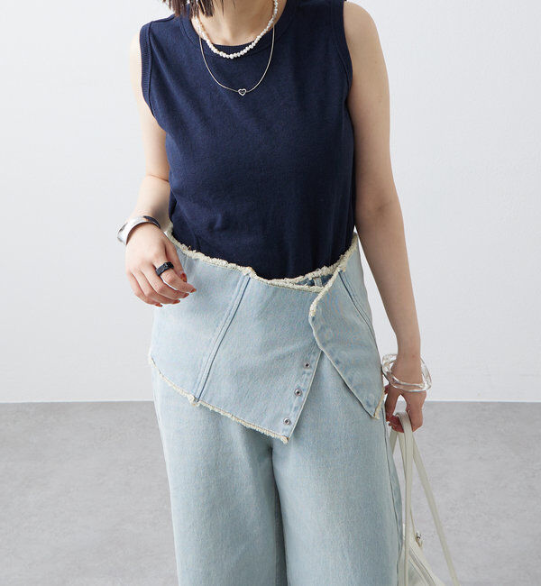  「テレコスリーブレスT」|キャミソール|