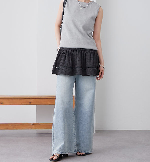  「テレコスリーブレスT」|キャミソール|