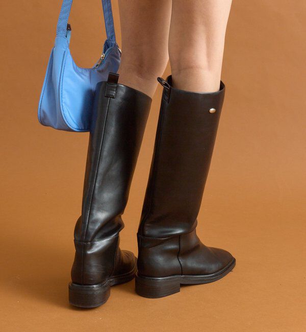  「スクエアトゥロングブーツ」|ロングブーツ|