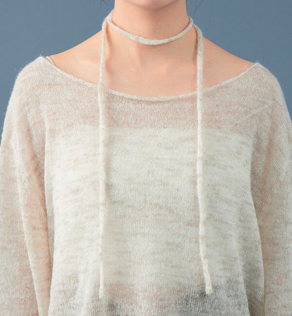  「MIXシアーボートニット」|ニット・セーター|