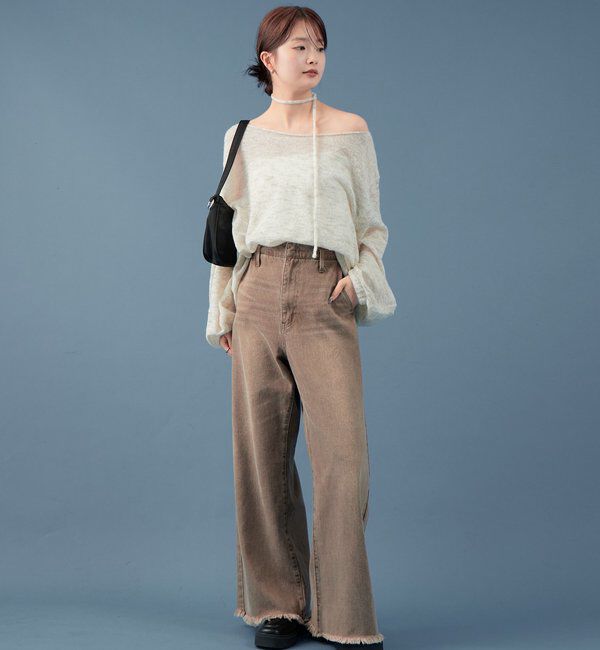  「MIXシアーボートニット」|ニット・セーター|