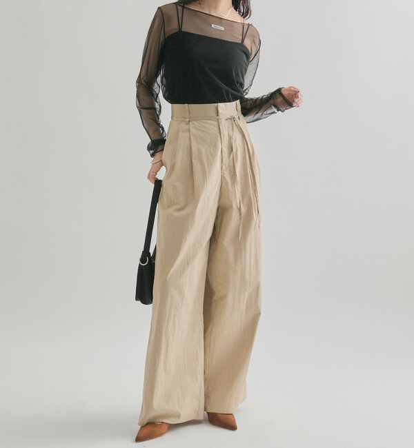  「シアースリットチュール トップス」|Tシャツ・カットソー|