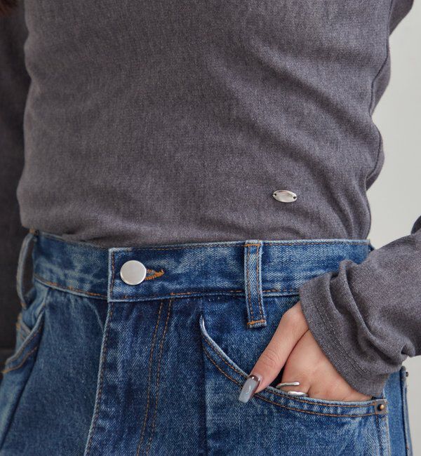  「プレート付きクルーシアーロンT」|Tシャツ・カットソー|