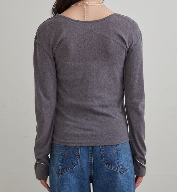  「プレート付きクルーシアーロンT」|Tシャツ・カットソー|