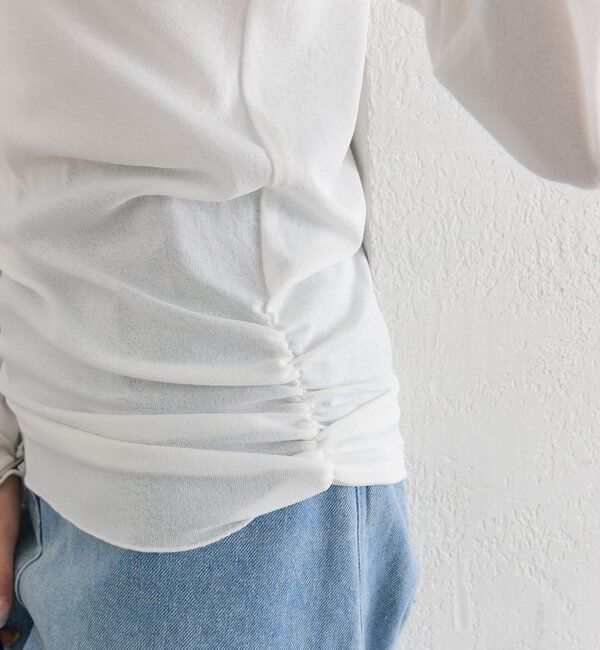  「裾ギャザーシアーロンＴ」|Tシャツ・カットソー|