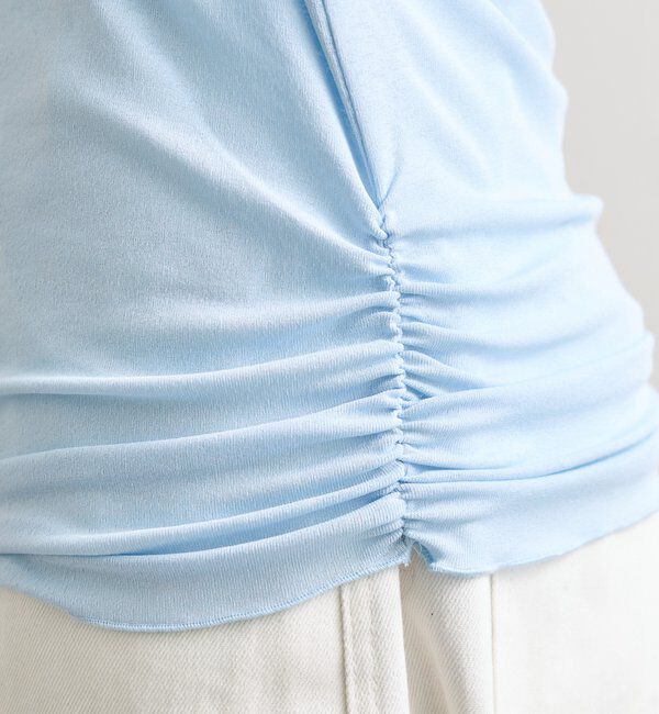  「裾ギャザーシアーロンＴ」|Tシャツ・カットソー|
