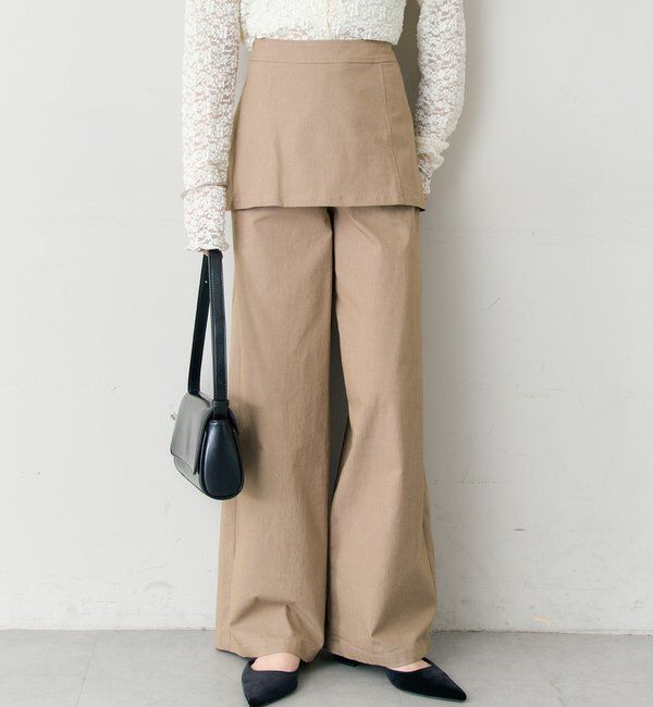  「レイヤードロングパンツ」|チノ|